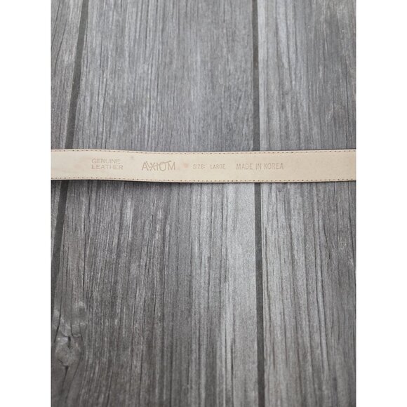 Axiom Leather Belt Large. Navy 3/4” Wide 36” Total Length. Y2K - Picture 3 of 3